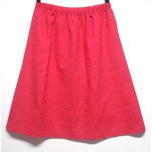 Vintage Deadstock Katie Brooke skirt A-Line Sz 14 coral pink elastic waist EUC